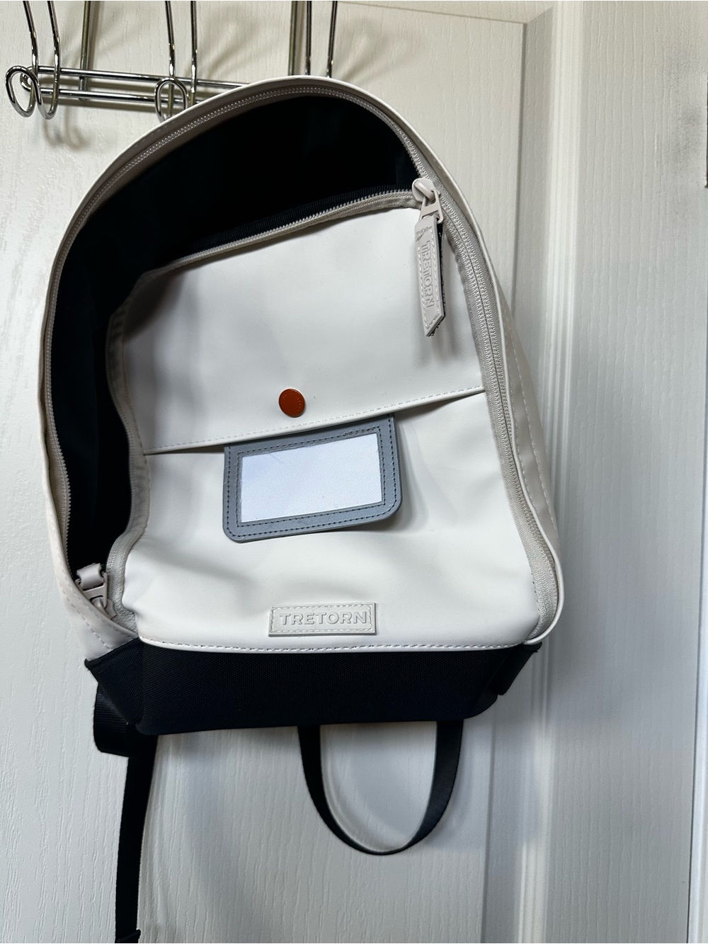 Tretorn x Zara Kids Rubberized water-resistant White and Black Backpack